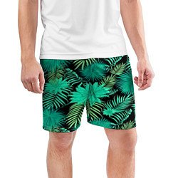 Шорты спортивные мужские Tropical pattern, цвет: 3D-принт — фото 2