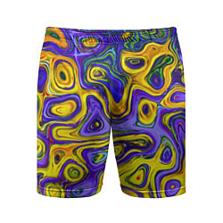 Шорты спортивные мужские Цветная текстура, цвет: 3D-принт