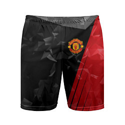 Шорты спортивные мужские FC Manchester United: Abstract, цвет: 3D-принт