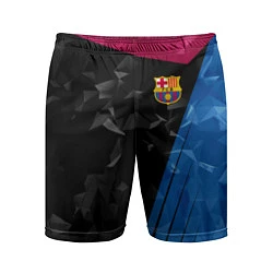 Шорты спортивные мужские FC Barcelona: Abstract, цвет: 3D-принт
