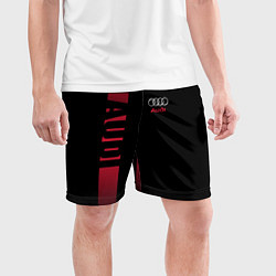 Шорты спортивные мужские Audi: Black Sport, цвет: 3D-принт — фото 2