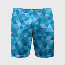 Шорты спортивные мужские Hipster Blue, цвет: 3D-принт