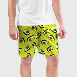 Шорты спортивные мужские Стиль авокадо, цвет: 3D-принт — фото 2