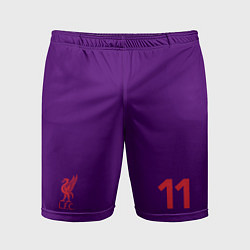 Шорты спортивные мужские FC Liverpool: Salah Away 18/19, цвет: 3D-принт