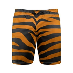 Шорты спортивные мужские Шкура тигра, цвет: 3D-принт