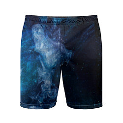 Шорты спортивные мужские Синий космос, цвет: 3D-принт