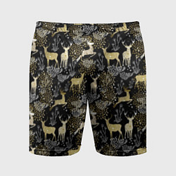 Мужские спортивные шорты Рождественские олени