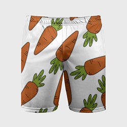 Шорты спортивные мужские Морковь, цвет: 3D-принт