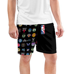Шорты спортивные мужские NBA Team Logos 2, цвет: 3D-принт — фото 2