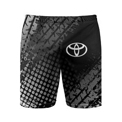 Шорты спортивные мужские Toyota, цвет: 3D-принт