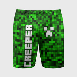 Мужские спортивные шорты MINECRAFT CREEPER