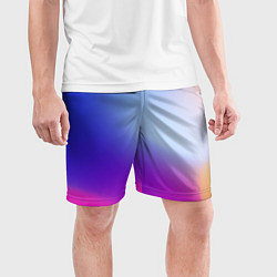 Шорты спортивные мужские Градиент Облаков, цвет: 3D-принт — фото 2