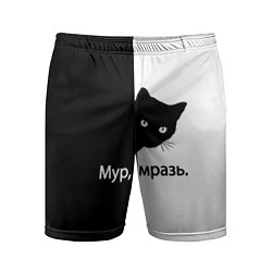 Мужские спортивные шорты Черный кот