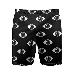 Шорты спортивные мужские Глаза, цвет: 3D-принт