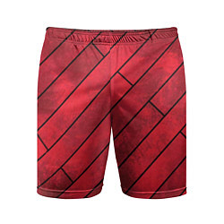 Шорты спортивные мужские Red Boards Texture, цвет: 3D-принт