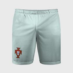 Шорты спортивные мужские Portugal away bottom, цвет: 3D-принт