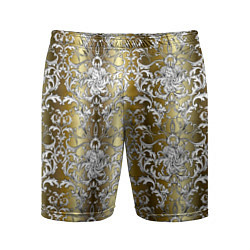 Мужские спортивные шорты Versace gold & white