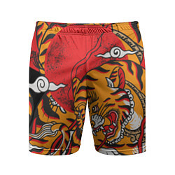 Шорты спортивные мужские Год тигра, цвет: 3D-принт