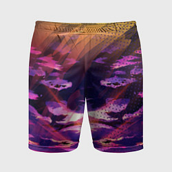 Мужские спортивные шорты Закат Облака