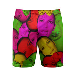 Шорты спортивные мужские Crazy Kim Kardashian, цвет: 3D-принт