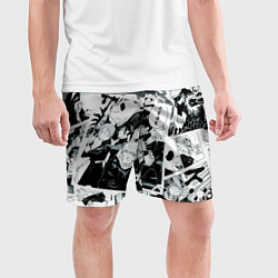 Шорты спортивные мужские Магическая битва Jujutsu Kaisen манга, цвет: 3D-принт — фото 2