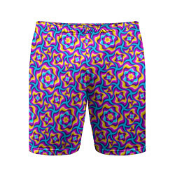 Мужские спортивные шорты Красочный фон с цветами