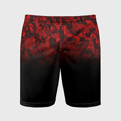 Мужские спортивные шорты BLACK RED CAMO RED MILLITARY