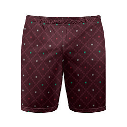 Шорты спортивные мужские Knitted Texture, цвет: 3D-принт