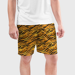 Шорты спортивные мужские Тигровый Окрас Tiger, цвет: 3D-принт — фото 2
