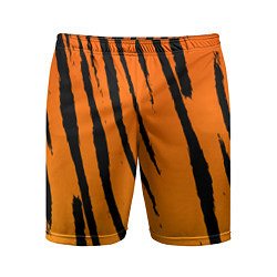 Мужские спортивные шорты Шкура тигра диагональ