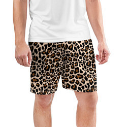 Шорты спортивные мужские Леопардовые Пятна, цвет: 3D-принт — фото 2