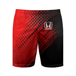 Мужские спортивные шорты Honda - Red texture
