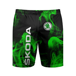 Мужские спортивные шорты Skoda: Green Smoke