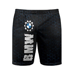 Шорты спортивные мужские БМВ BMW Шестеренка, цвет: 3D-принт
