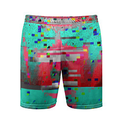Шорты спортивные мужские Fashion glitch 2088, цвет: 3D-принт
