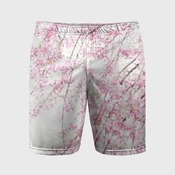 Шорты спортивные мужские Розовое цветение, цвет: 3D-принт
