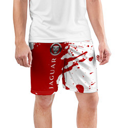 Шорты спортивные мужские JAGUAR - Краска Вертикально, цвет: 3D-принт — фото 2