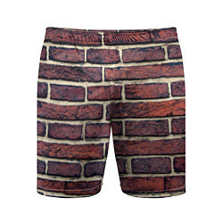 Шорты спортивные мужские Brick Wall, цвет: 3D-принт