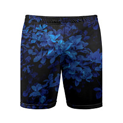 Мужские спортивные шорты BLUE FLOWERS Синие цветы