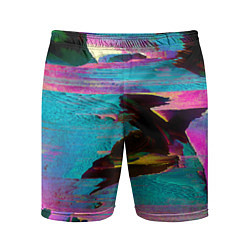 Шорты спортивные мужские Multicolored vanguard glitch, цвет: 3D-принт