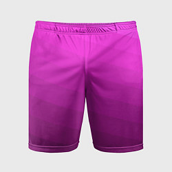 Мужские спортивные шорты Розовый неоновый полосатый узор Pink neon
