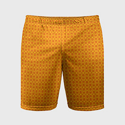 Мужские спортивные шорты Оранжевые классические узоры