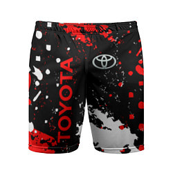 Шорты спортивные мужские Toyota - краска, цвет: 3D-принт