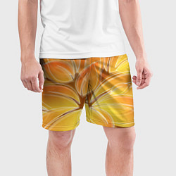 Шорты спортивные мужские Волшебные лепестки, цвет: 3D-принт — фото 2