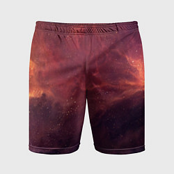Шорты спортивные мужские Галактический пожар, цвет: 3D-принт