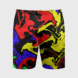 Мужские спортивные шорты Яркие абстрактные краски
