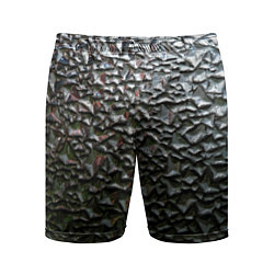 Шорты спортивные мужские Неровная металлическая поверхность, цвет: 3D-принт