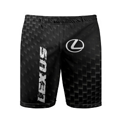 Мужские спортивные шорты Lexus карбоновый фон