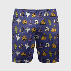 Мужские спортивные шорты Halloween pattern