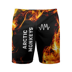 Мужские спортивные шорты Arctic Monkeys и пылающий огонь